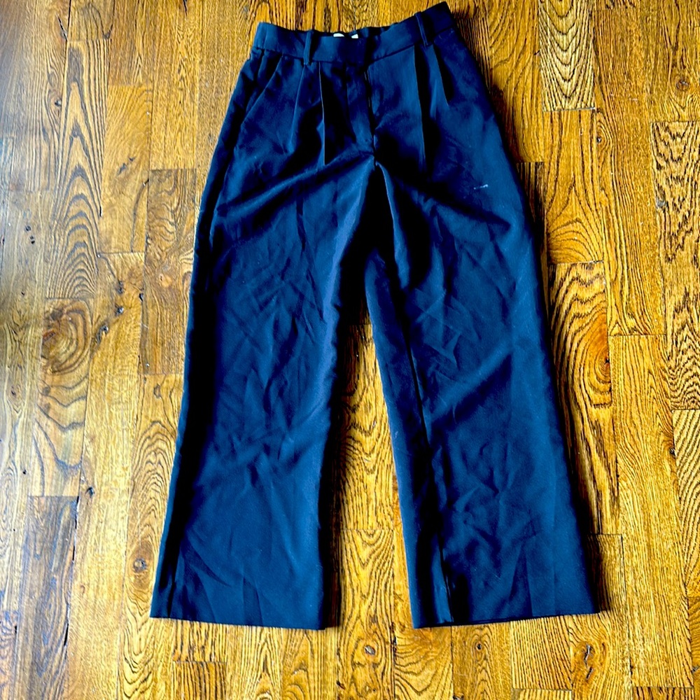 Abercrombie black trousers (4S)